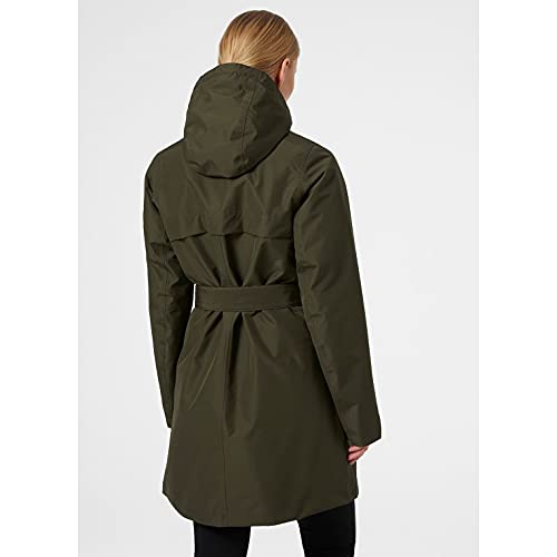 Helly Hansen W Welsey II Trench Insulated - Chaqueta para mujer, color verde utilitario, talla S