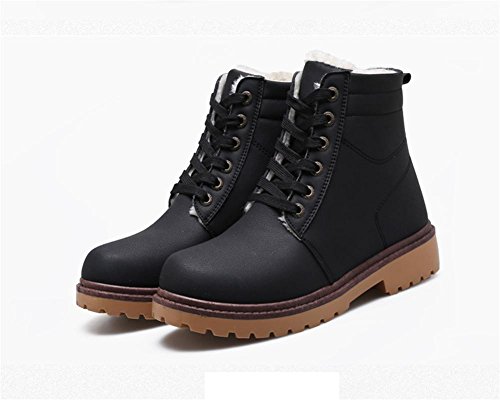 Herramientas más gruesas de invierno para ayudar a calentar botas con botas antideslizantes, negro, 44