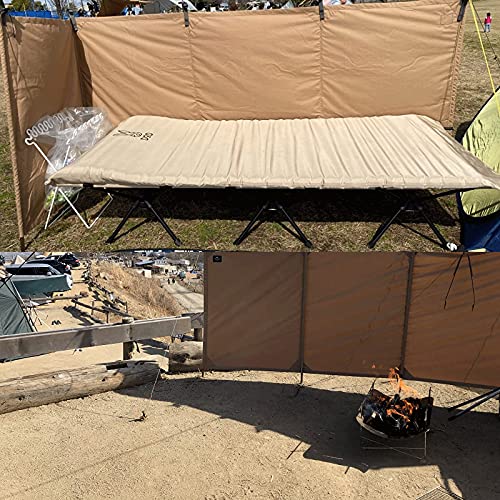 HHYYP Protector De Viento De Acampada,Plegable Parabrisas Paravientos De Playa para Camping Cocina Estufa De Gas Escudo (Color : Sand)