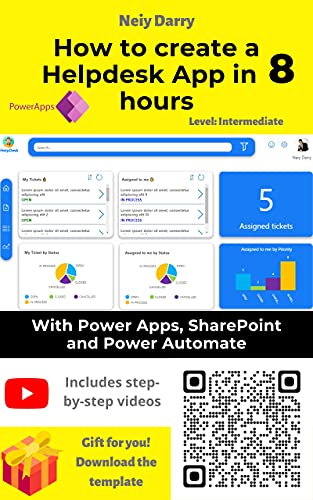 How to create a Helpdesk App in hours 8 With Power Apps, SharePoint and Power Automate: Includes step by step videos (English Edition)