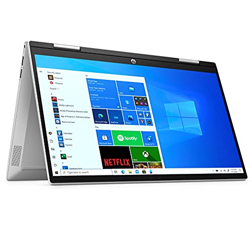 HP Pavilion x360 14-dy0017ns - Ordenador Portátil Convertible de 14" FHD (Intel Core i5-1135G7, 8GB DDR4-SDRAM, 512GB SSD, Intel Iris Xe Graphics, Función Multitáctil) Plata - Teclado QWERTY Español