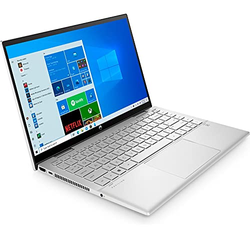 HP Pavilion x360 14-dy0017ns - Ordenador Portátil Convertible de 14" FHD (Intel Core i5-1135G7, 8GB DDR4-SDRAM, 512GB SSD, Intel Iris Xe Graphics, Función Multitáctil) Plata - Teclado QWERTY Español