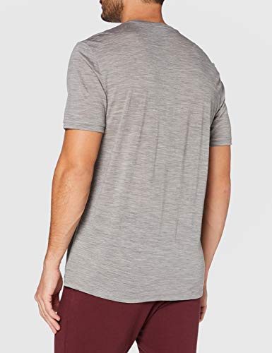 Icebreaker Spector Tree Top Logo Merino - Camiseta para Hombre, Hombre, 104597, Metro HTHR, Medium