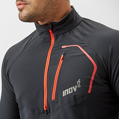 inov-8 Chaqueta Race Elite 275 Softshell para hombre, color negro, grande