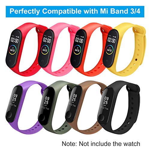 ivoler Correas para Xiaomi Mi Band 4 / Mi Band 3, [20 Piezas] Pulsera de Correas de Repuesto para Xiaomi Mi Band 4/3 Correa de Repuesto Suave, Transpirable, Resistente al Sudor - 20 Colores