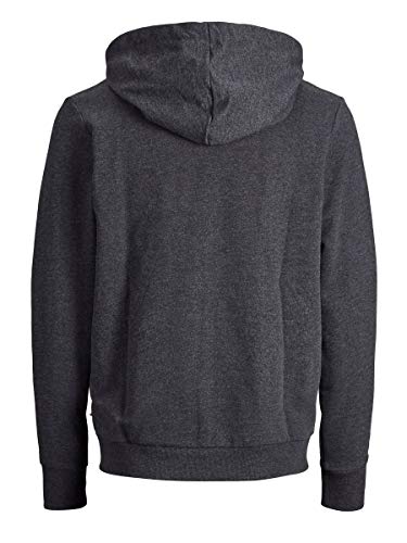 Jack & Jones Jjeholmen Sweat Zip Hood Noos Sudadera con Capucha, Gris (Dark Grey Mixed), L para Hombre