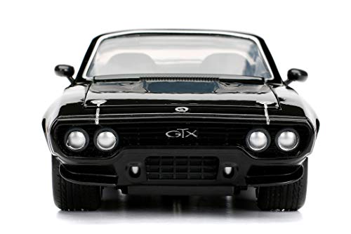 Jada JA98292 Coche a Escala 1:24, diseño del Plymouth GTX de Dom de la película Fast & Furious 8