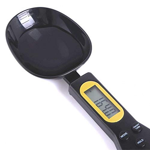 Jjoer Balanza De Cocina Bascula De Cocina Nutrición Escala Mini de medición cucharas Balanza de Cocina Digital Herramientas de medición Black,One Size