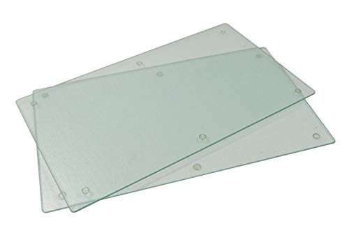 Jocca - Cubre Vitrocerámica Set de 2 | Protector Vitrocerámica | Tablas de cortar | Material Resistente e Higiénico | 52*30 cm por cada placa cubre vitro