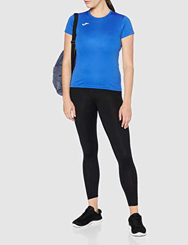 Joma Combi Camiseta Deportiva para Mujer de Manga Corta y Cuello Redondo, Azul(Azul Royal), S