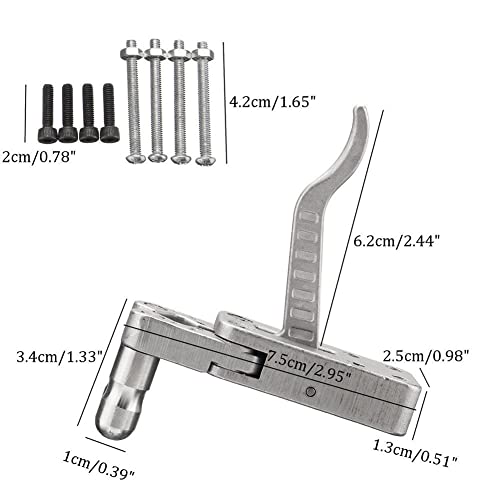 Jomiaeslion Disparador de liberaci¡§?n de Slingshot de acero inoxidable para bricolaje, catapulta y rifle de fundici¡§?n de precisi¡§?n, estructura s¡§?lida, fuerza fuerte, reacci¡§?n r¡§¡épida, ac