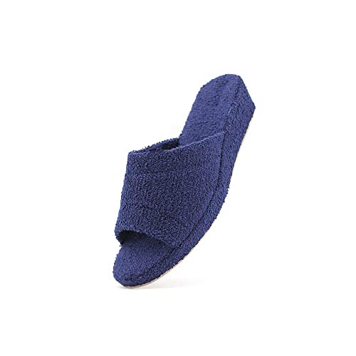 Jomix Chanclas de mujer casa abiertas de rizo Primaveral Verano Interior de corcho, 01 Azul, 39 EU