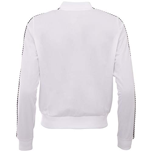 Kappa IMILIA Women Chaqueta de Entrenamiento, Corte estándar, Blanco Brillante, XL para Mujer