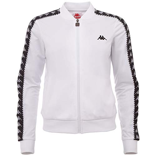 Kappa IMILIA Women Chaqueta de Entrenamiento, Corte estándar, Blanco Brillante, XL para Mujer