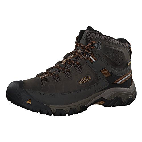 Keen Targhee III Waterproof Mid, Zapatos de High Rise Senderismo Hombre, Verde (Black Olive/Golden Brown 0), 45