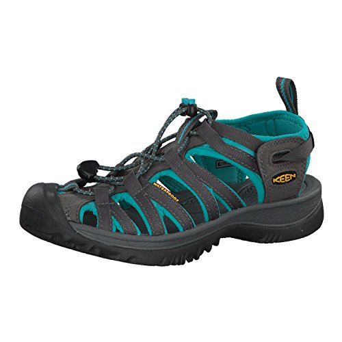 KEEN Whisper Sandalias para Mujer, Gris (dark shadow/ceramic), 38.5 EU