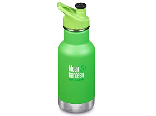 Klean Kanteen Kid Kanteen, K12KVCPPS, aislada al vacío 12oz (354 ml) con Cap Sport (Nuevo 2019) (Paper Dinos)