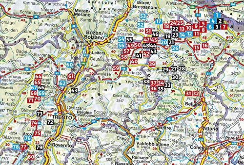 Klettersteige Dolomiten - Brenta - Gardasee: 80 Klettersteige mit GPS-Tracks