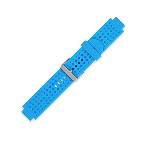 kwmobile Pulsera Compatible con Garmin Forerunner 25 (L - 40 x 47 x 13.9 mm) - Correa para Reloj Inteligente Silicona TPU Azul