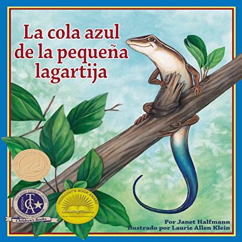 La cola azul de la pequeña lagartija