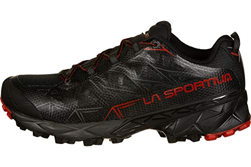 LA SPORTIVA Akyra GTX, Zapatillas de Running Hombre, Black/Poppy, 45 EU