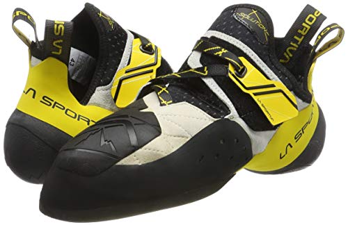 LA SPORTIVA Solution White/Yellow, Zapatillas de Escalada, 40 EU