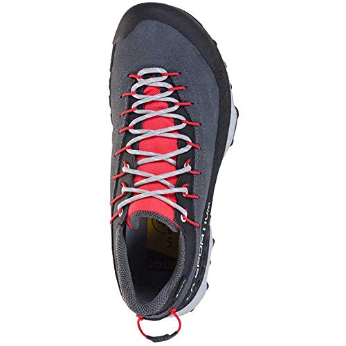 LA SPORTIVA TX4 Woman GTX, Zapatillas de Trekking Mujer, Carbon/Hibiscus, 39.5 EU