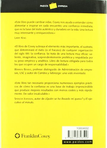 La velocidad de la confianza: El valor que lo cambia todo (Empresa)