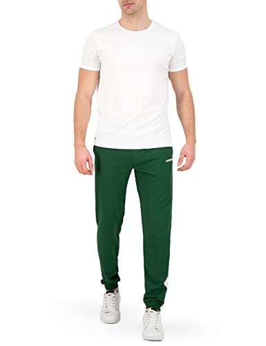 Lacoste TH3455 Camiseta, Blanc, S para Hombre