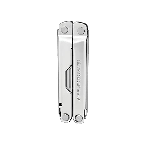 Leatherman Bond - Multiherramienta ligera con 14 prácticas prestaciones, herramienta de nivel básico para exteriores y camping - acero inoxidable