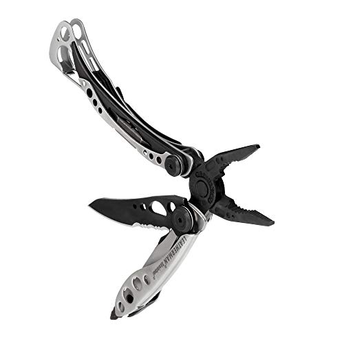 Leatherman Skeletool - Herramienta multiusos resistente con 7 herramientas esenciales incluyendo un abridor de botellas, para aventuras al aire libre hecha en los EE.UU., en verde