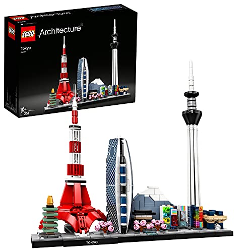 LEGO 21051 Architecture Skyline Collection Tokio, Set de Construcción, Modelo de Coleccionista, Maqueta Decorativa