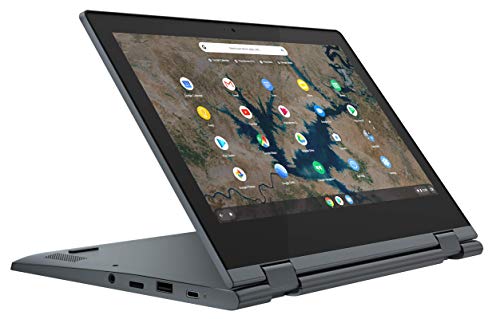 Lenovo IdeaPad Flex 3 Chromebook - Portátil táctil convertible 11.6" HD (Intel Celeron N4020, 8GB RAM, 128GB eMMC, Intel UHD Graphics 600, Chrome OS), Color Azul oscuro - Teclado QWERTY español