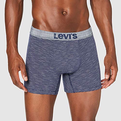 Levi's Denim Men's Boxer Briefs Multipack (3 Pack), Nasturcio, S para Hombre