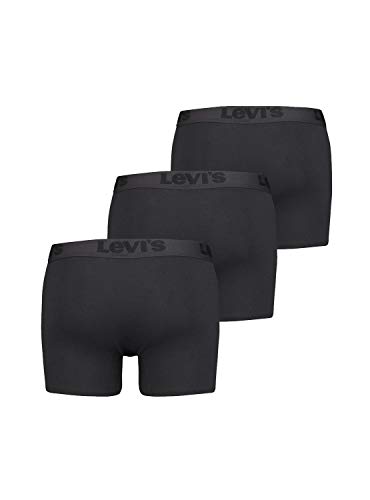 Levi's Premium Men's Boxer Briefs (3 Pack) Calzoncillos, Negro, L (Pack de 3) para Hombre