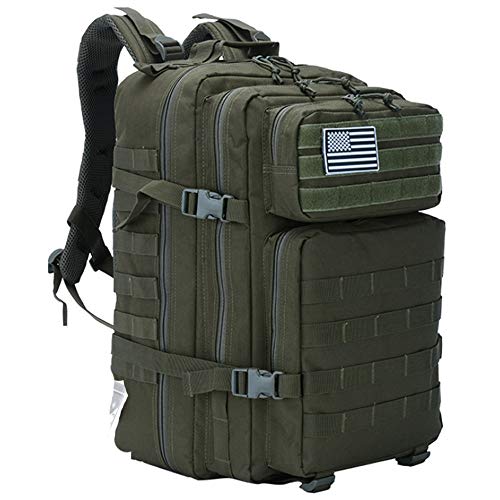 LHI Mochila táctica militar para hombres y mujeres 45L ejército 3 días paquete de asalto mochila grande con sistema Molle