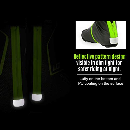 Lixada Cubrezapatillas Ciclismo Invierno Térmico Impermeable A Prueba de Viento Calzado de Ciclismo para MTB Bicicleta de Carretera