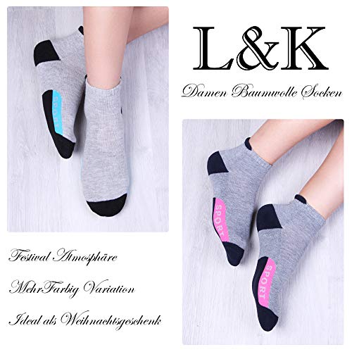 L&K 6 Pares Mujer Térmicos de Punto calcetines Invierno Premium Tejido Deporte y aire libre 2038 XS Gr.35/38