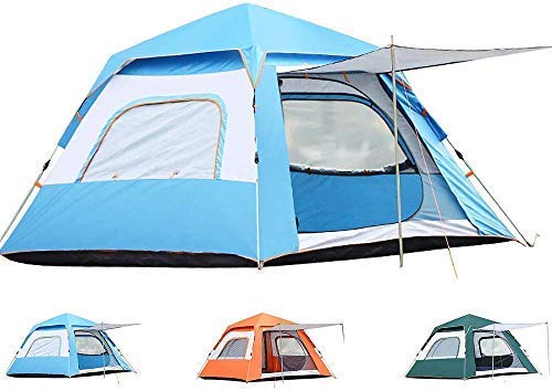 LLSS Tienda de campaña para 3-4 Personas - Refugio Solar Completamente automático para Exteriores Cabaña instantánea Toldo Impermeable portátil para Sombra para Vacaciones fam