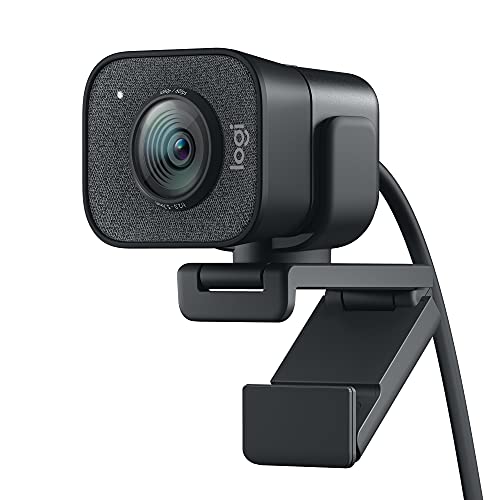 Logitech StreamCam, Cámara Web con USB-C para Streaming de vídeo y creación de Contenido, Vídeo Vertical Full HD 1080p a 60 fps, Versatilidad demontaje, para Youtube, Gaming Twitch, PC/Mac, Negro