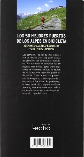 Los 50 Mejores Puertos De Los Alpes En Bicicleta: Alemania ? Austria ? Eslovenia ? Italia ? Suiza ? Francia: 14 (Traza)