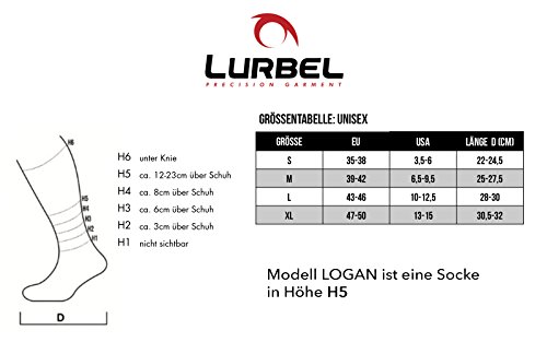 Lurbel - Socks Logan, Color Ice Grey, Talla S