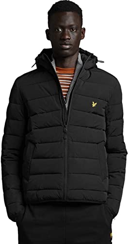 Lyle & Scott de los Hombres Chaqueta Ligera del soplador, Negro, M