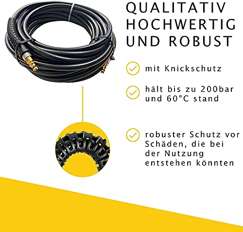Manguera de alta presión para todas las limpiadoras de alta presión de Kärcher K2 a K7 a partir de 2008 con sistema de conexión rápida Click