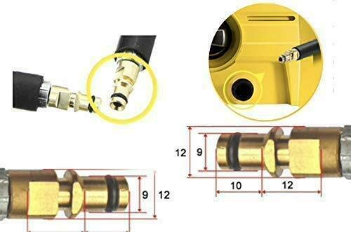 Manguera de alta presión y extensión para Kärcher K2 K3 K4 K5 K6 K7 Home & Garden Serie a partir del año 2008 con Click Quick Connect como 2.641-721.0 (3 metros)