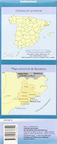 Mapa de la Provincia de Barcelona a Escala 1:200.000