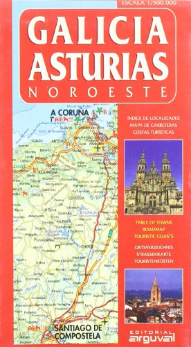 Mapa Galicia-Asturias (Noroeste) (MAPAS DE CARRETERAS)