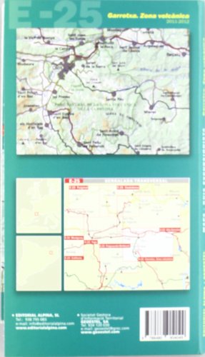 Mapa Garrotxa - zona volcánica 1:25000 (Mapa Y Guia Excursionista)