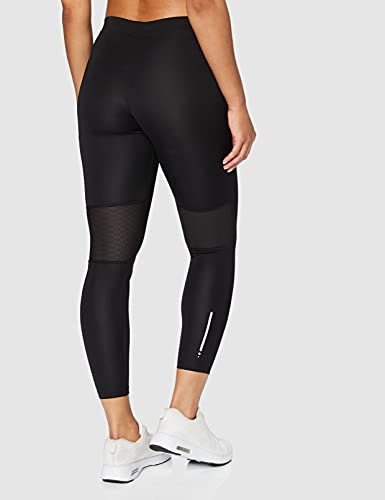 Marca Amazon - AURIQUE Leggings Deporte Petite Mujer, Negro (Black), 40, Label:M