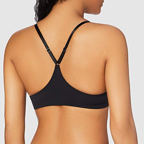 Marca Amazon - Iris & Lilly Sujetador con Push-up Mujer, Negro (Black Beauty), 90C, Label: 34C